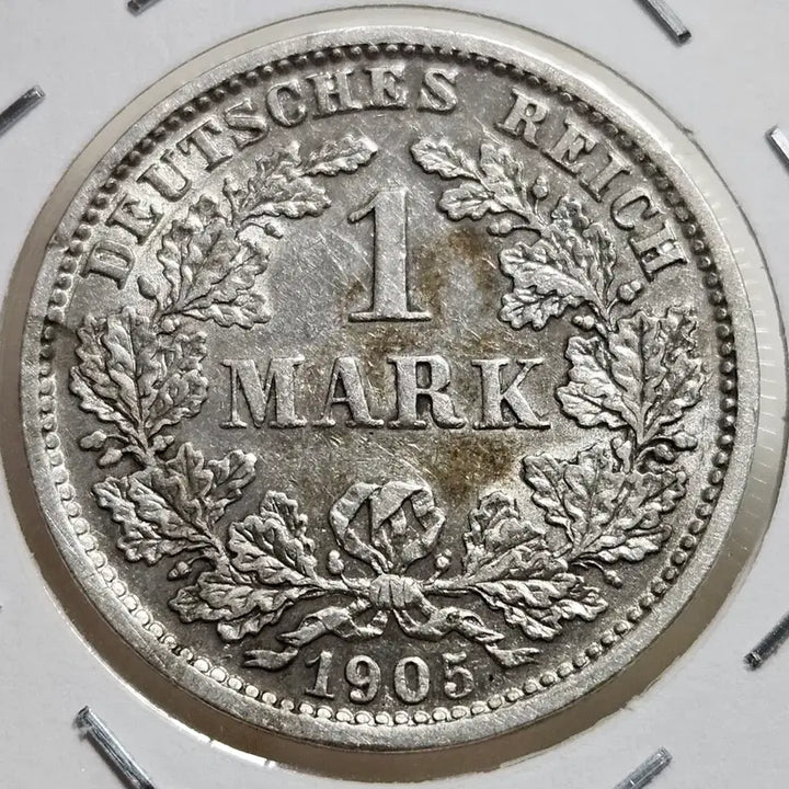 [BUNJANG] German Empire 1905 1 Mark Silver Coin (Munich Mint) / 독일제국 1905년 1 마르크 은화, 뮌헨 생산