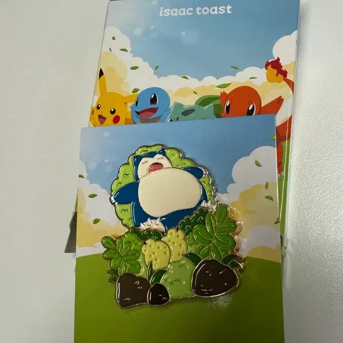 [BUNJANG] Isaac Toast Pokemon Snorlax Badge / 이삭토스트 포켓몬 뱃지 잠만보
