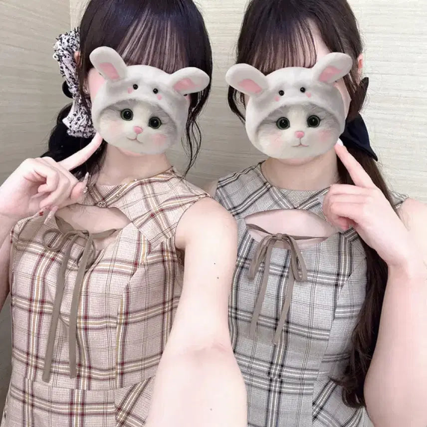 [BUNJANG] GRL Check Mini Dress / grl 체크 미니 원피스