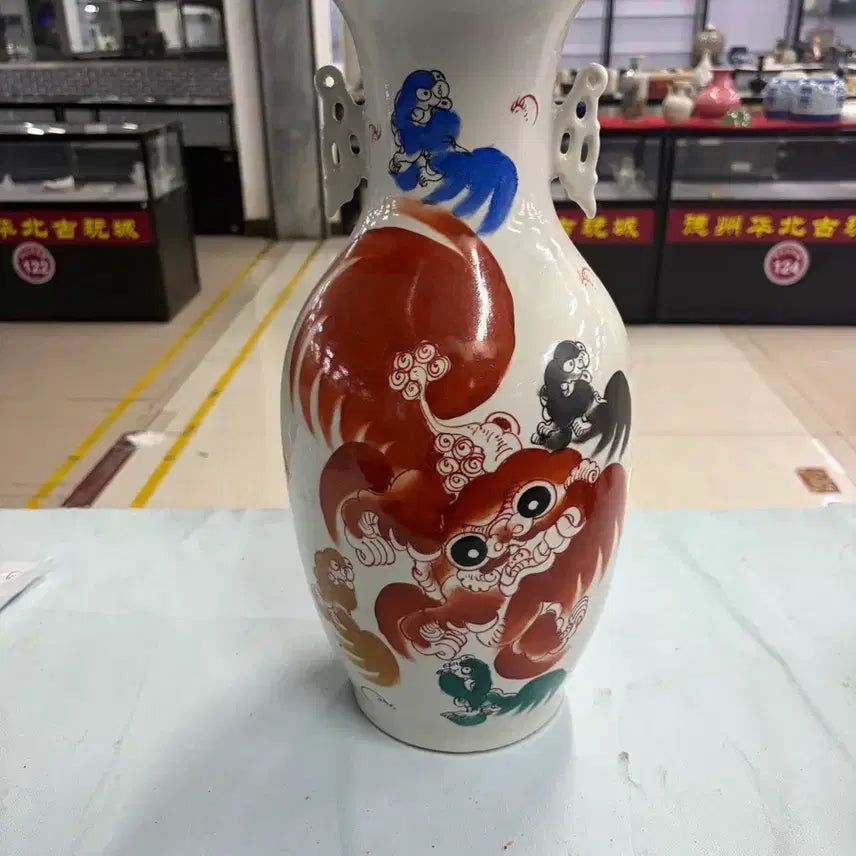 [BUNJANG] Genuine Early Republican Era Chinese Celadon Vase / 진품 청말민국시대 도자기