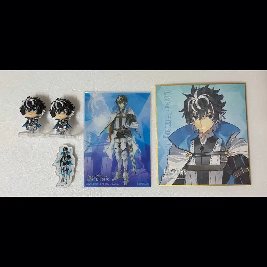 [BUNJANG] Fate/Grand Order Charlemagne Figure Chara-kore Goods Set / 페이트 그랜드 오더 페그오 샤를마뉴 피규어 캬라코레 굿즈 세트
