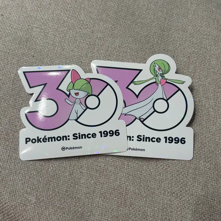 [BUNJANG] Pokemon 30th Anniversary Logo Sticker Ralts Gardevoir Set / 포켓몬 30주년 로고스티커 랄토스 가디안 일괄 판매