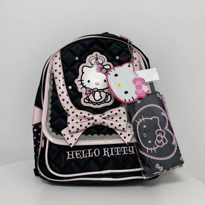 [BUNJANG] Sanrio Hello Kitty Authentic Rare Discontinued Backpack Full Set with Pouch &amp; Mirror New with Tags / 헬로키티 정품 희귀 단종 신학기 가방 풀세트 백팩 새상품 택부착