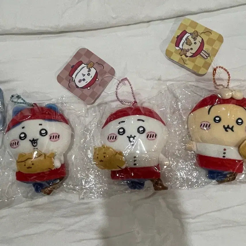 [BUNJANG] Chiikawa Yakitori Seller Chikawa Usagi Hachiware Plush Set / 치이카와 야끼 점원