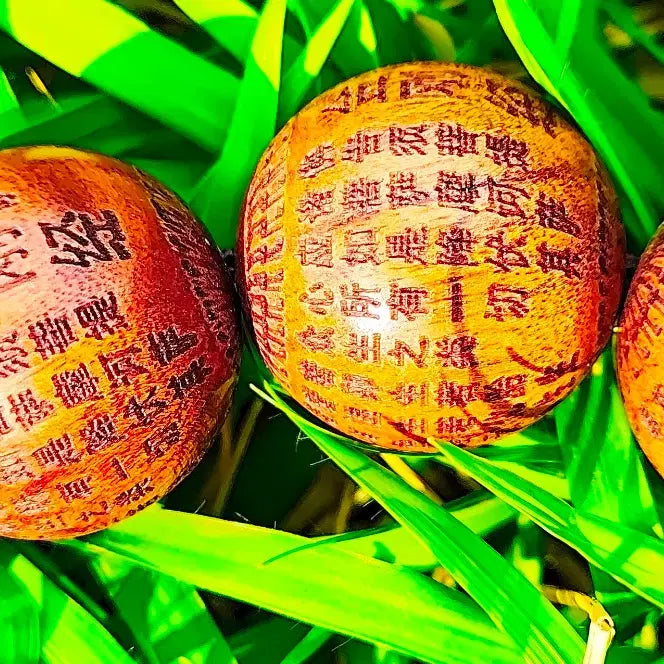 [BUNJANG] Buddha Vajrapāramitā Sūtra Yellow Agate Prayer Beads 20mm / 금강경 노료 침수급 황화리 염주 20mm