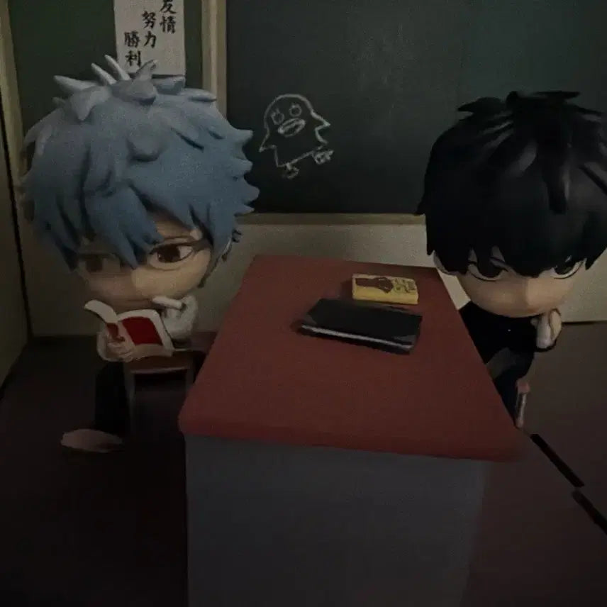 [BUNJANG] Gintama Gintoki Hijikata Classroom Figure Set / 은혼 제일복권  삼젯 긴토키 히지카타 교실 피규어 세트