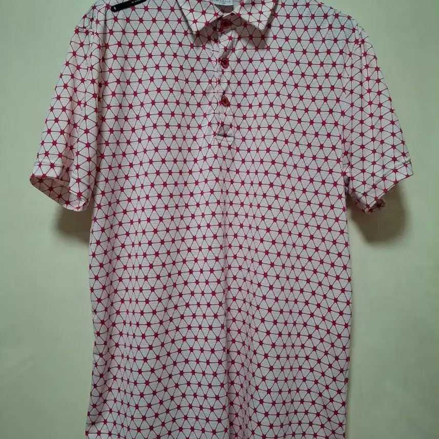 [BUNJANG] W.ANGLE 100 Pattern Polo Shirt / W.ANGLE 100 패턴 카라티