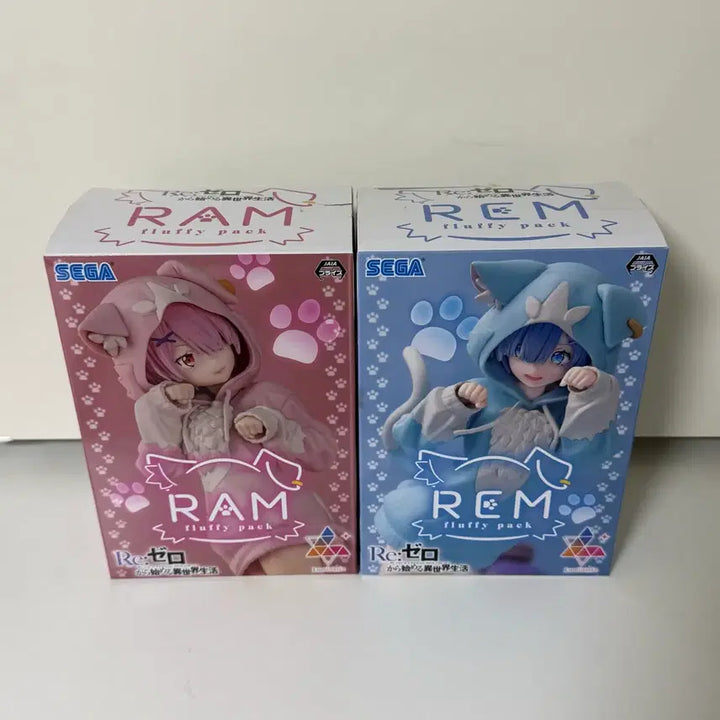 [BUNJANG] Re:Zero Rem Ram Lumina Star Moffu Moffu Figure Set / 리제로 렘 람 루미나스타 모후모후 피규어 세트