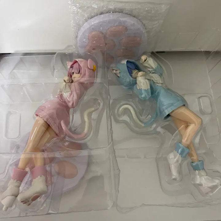 [BUNJANG] Re:Zero Rem Ram Lumina Star Moffu Moffu Figure Set / 리제로 렘 람 루미나스타 모후모후 피규어 세트