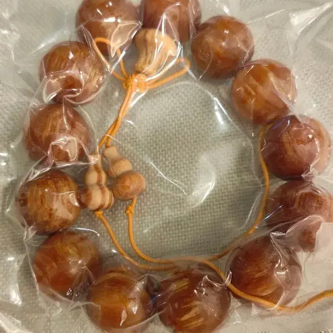 [BUNJANG] Baekdusan Hwangbitgal ChamSong SongMyeongJa Prayer Beads (20mm) / 백두산 자황빛갈 참송 전만유 송명자 20mm