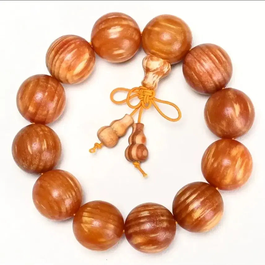 [BUNJANG] Baekdusan Hwangbitgal ChamSong SongMyeongJa Prayer Beads (20mm) / 백두산 자황빛갈 참송 전만유 송명자 20mm