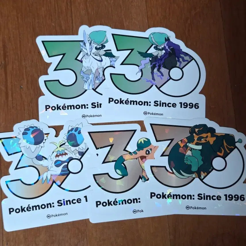 [BUNJANG] Pokemon 30th Anniversary Sticker Set (Spectrier &amp; Glastrier) / 포켓몬 30주년 스티커 버드렉스