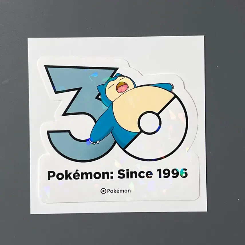 [BUNJANG] Pokemon 30th Anniversary Stickers - Ditto, Snorlax / 포켓몬 30주년 스티커 메타몽, 잠만보