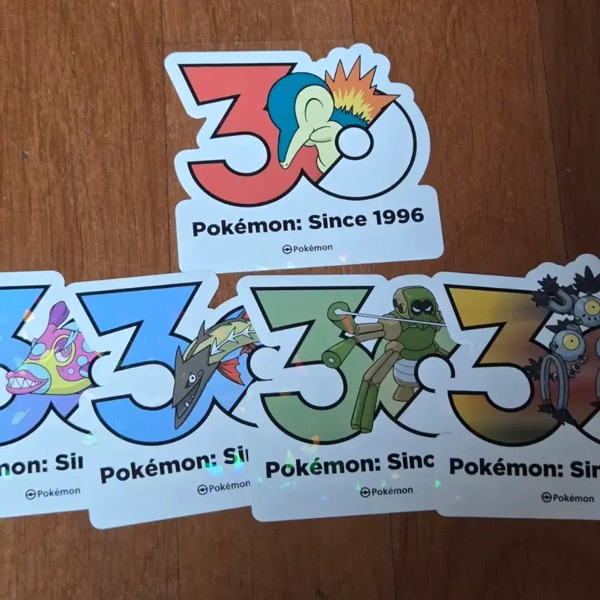 [BUNJANG] Pokemon 30th Anniversary Stickers - Charizard / 포켓몬 30주년 스티커 브케인