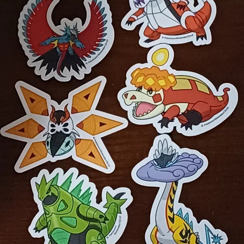 [BUNJANG] Pokemon Center Sticker Scarlet &amp; Violet - Skeledirge, Iron Moth / 포켓몬센터 스티커 스칼렛 바이올렛 악뜨거 라우드본 고동치는달 무쇠독나방