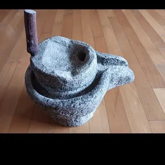 [BUNJANG] Artificial Stone Mortar and Pestle Set / 풀메 멧돌  돌아님  인조석
