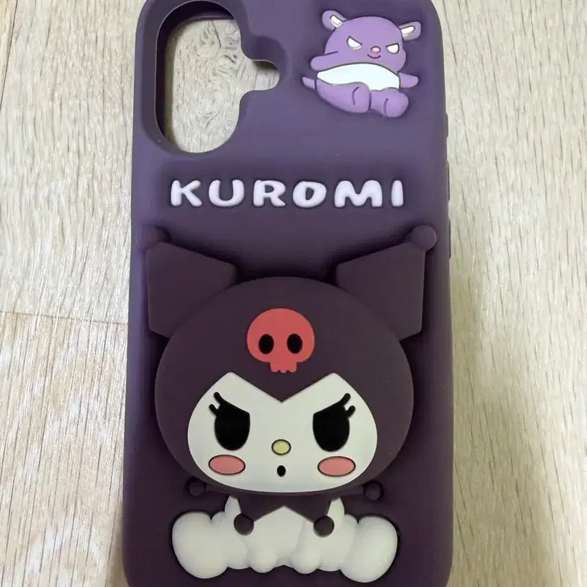 [BUNJANG] Kuromi Purple Silicone Phone Case for iPhone 16 / 쿠로미 보라색 폰케이스 아이폰16