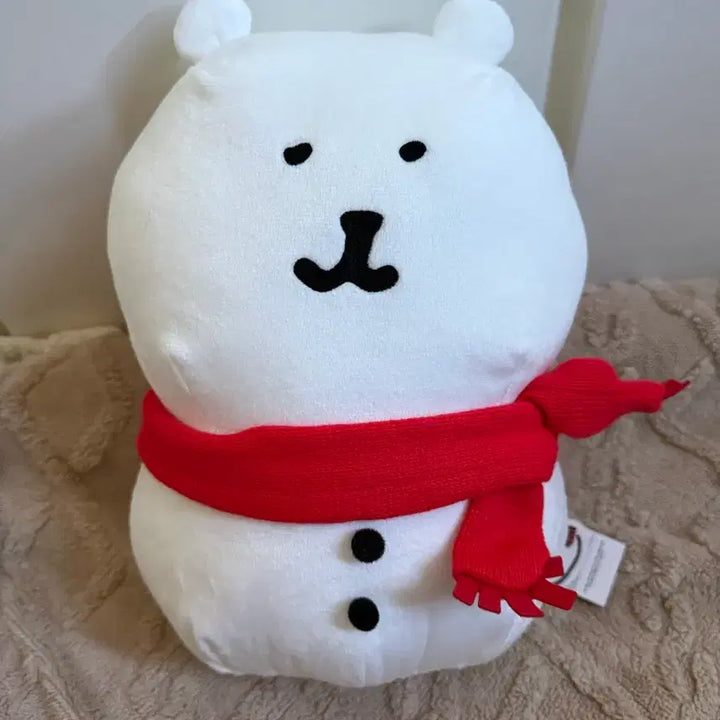 [BUNJANG] Nongdamgom Snowman Plush Scarf / 농담곰 목도리 눈사람 인형
