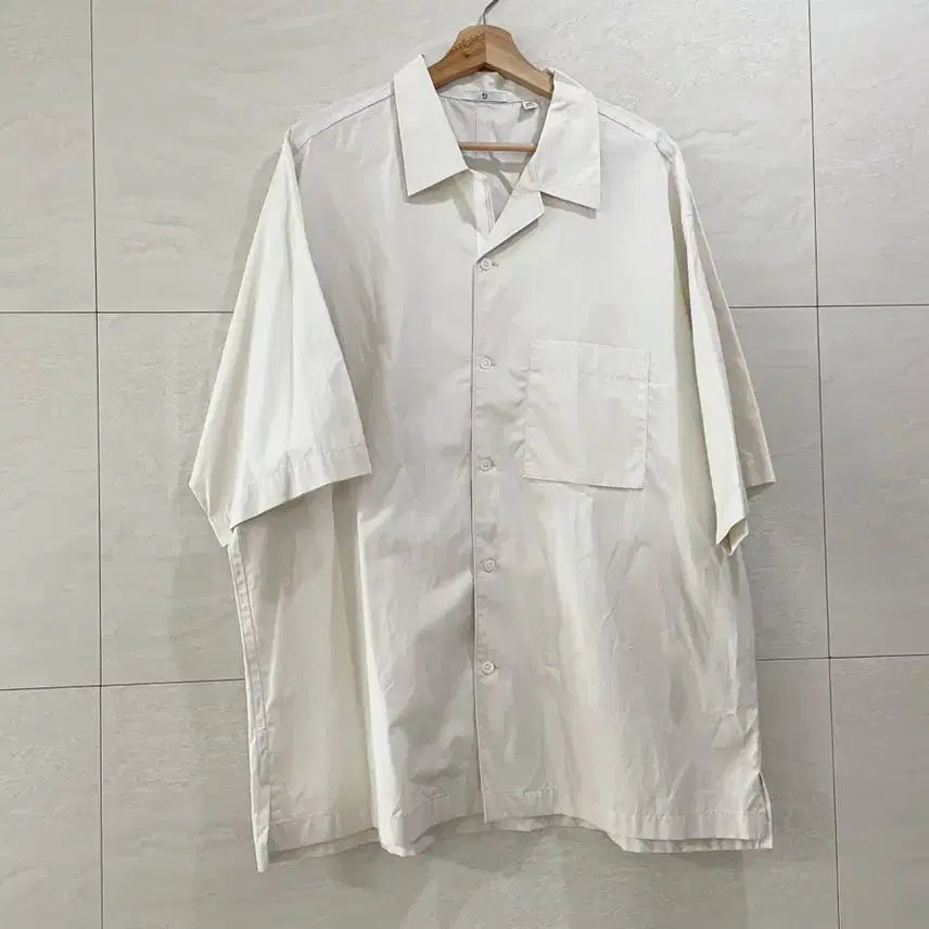 [BUNJANG] Uniqlo x Jil Sander Oversized Short-Sleeve Shirt XXL / 유니클로 x 질샌더 / 오버핏 반팔셔츠, 남성 셔츠 / XXL(120)