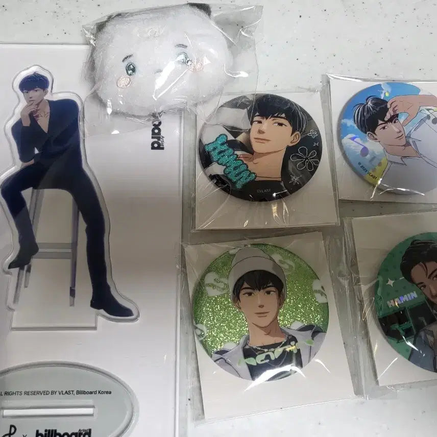 [BUNJANG] PLAVE Hamin Acrylic Can Badge Bundle Set / 플레이브 아크릴 캔뱃지 하민 일괄