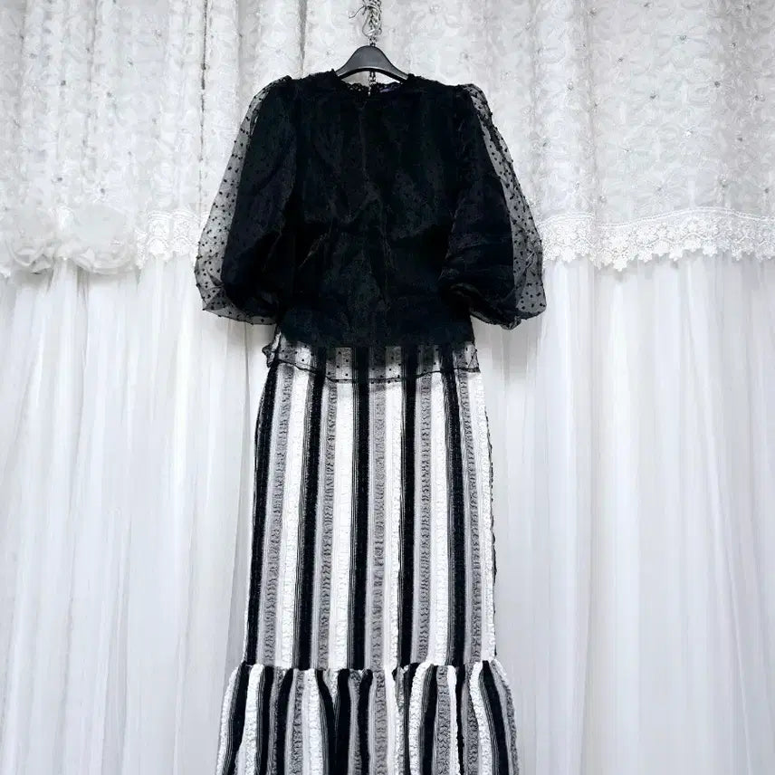 [BUNJANG] Anna Sui Organza Balloon Blouse / 안나수이) 오간자 블라우스