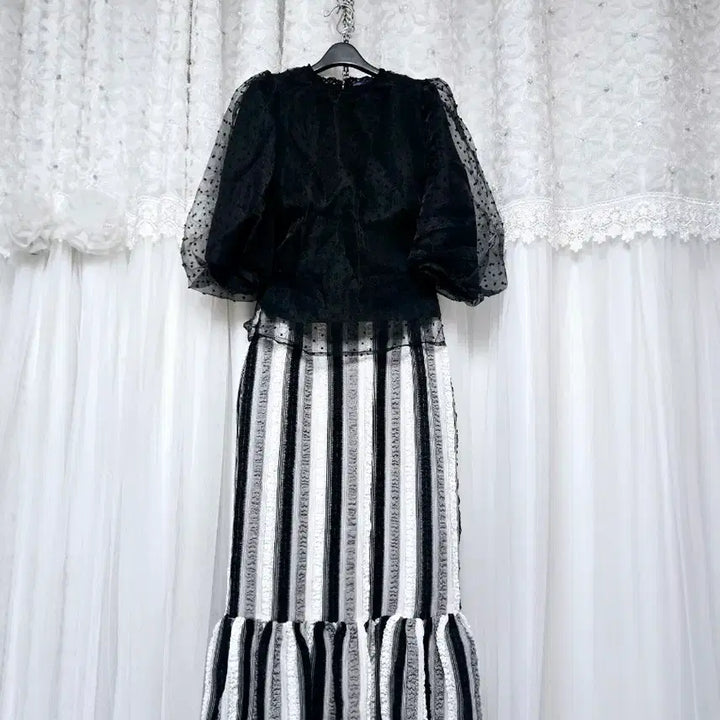 [BUNJANG] Anna Sui Organza Balloon Blouse / 안나수이) 오간자 블라우스