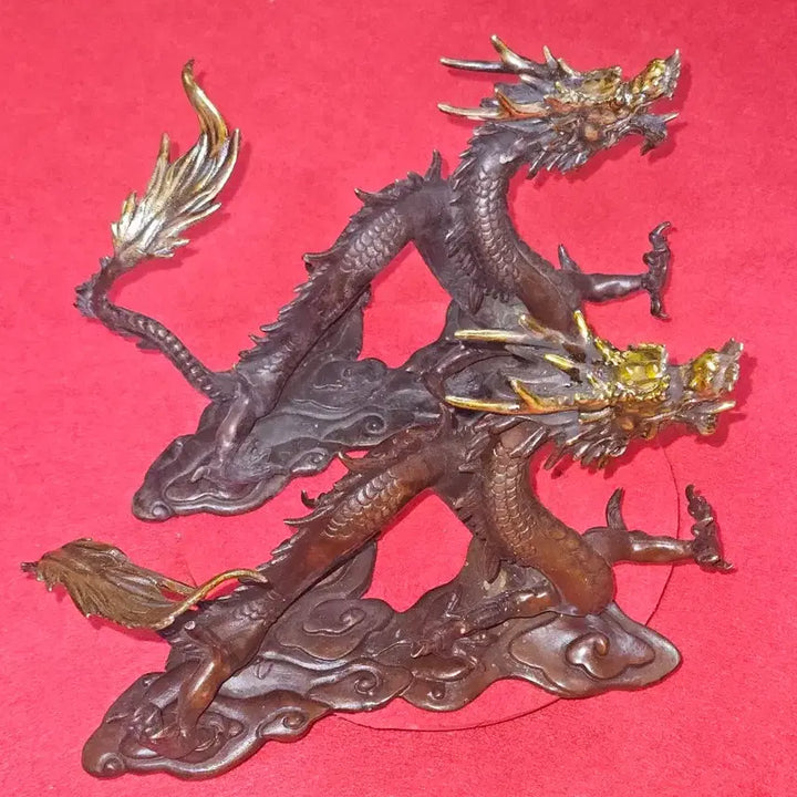 [BUNJANG] Antique Pair of Twin Dragons Sculpture (GuGuJak) / 명품 구구작.세월의 숨결을 담은 쌍용&