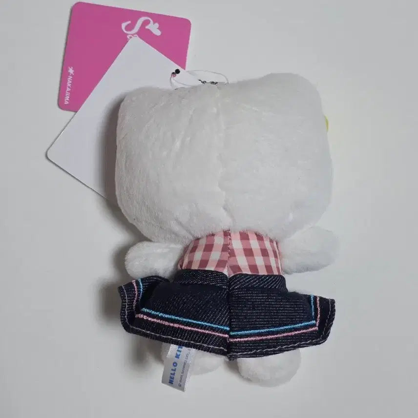 [SOLD OUT] (새상품)헬로키티 일본 정품 깅엄 데님 마스코트 키링 인형 판매해요!