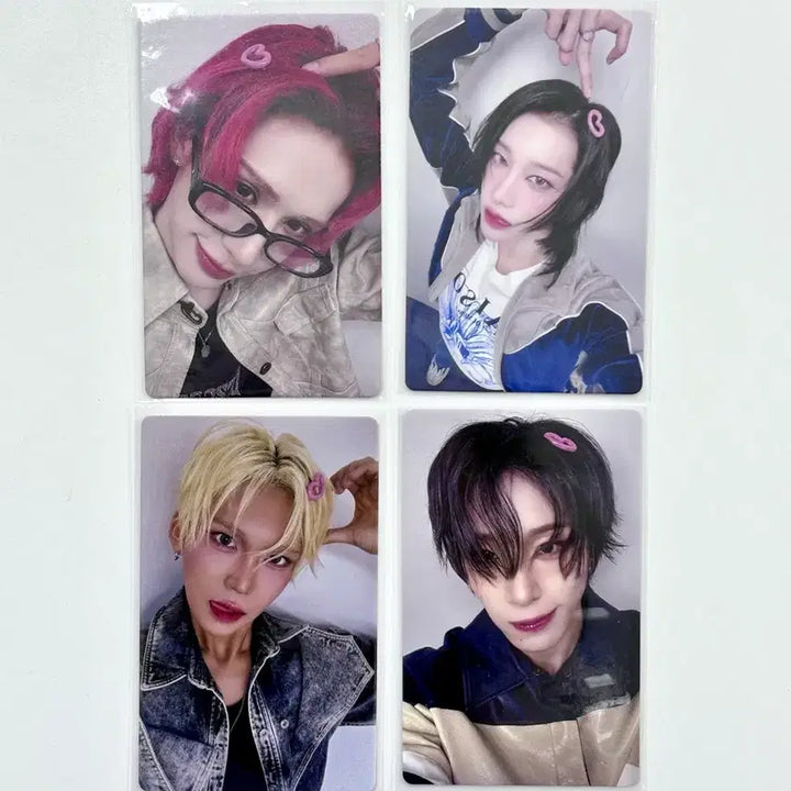 [BUNJANG] Xlov Lui Hyun Heart Pin POB Photocard / (4장 set) 엑스러브 xlov 하트핀 미공포 포카 pobs poca