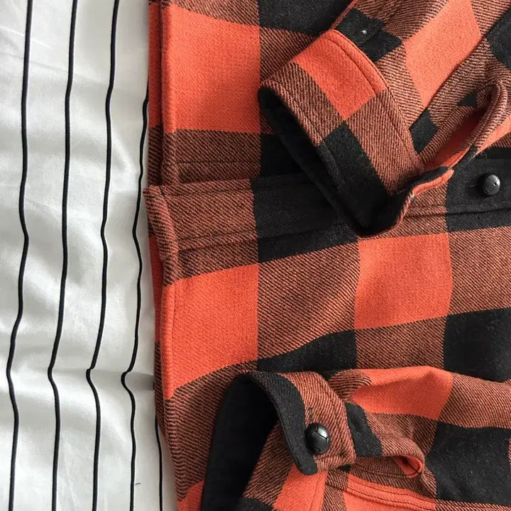 [BUNJANG] The Geeks Wool Work Shirt Red Black L / 새상품) 더긱스 울 워크 셔츠 레드 블랙 L
