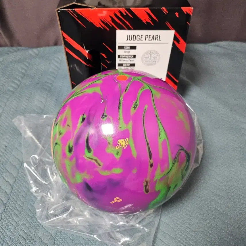 [BUNJANG] Swag Jersey Pearl 14lb Bowling Ball / (택포)스웩 저지 펄 14p 새 볼링공
