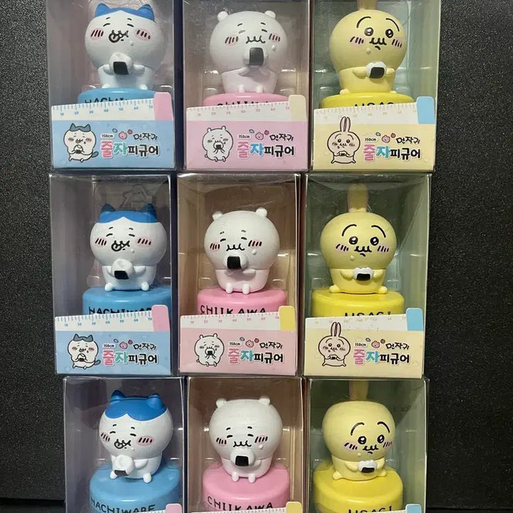 [BUNJANG] Mon-Jjak-Gwi (Cheekawai) Figure Set with Measuring Tape / 먼작귀 피규어 먼작귀 줄자 피규어 (치이카와 피규어,우사기 피규어)