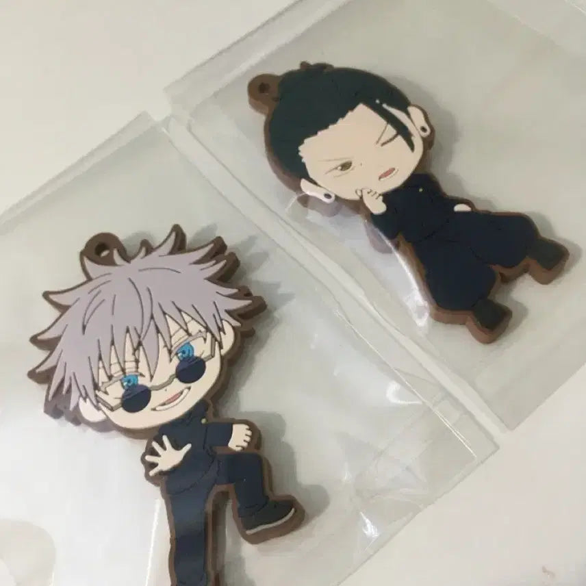 [BUNJANG] Jujutsu Kaisen Gojo &amp; Geto Ichiban Kuji Rubber Charm Keychain / 고죠게토)주술회전 쿠지 러버참 키링