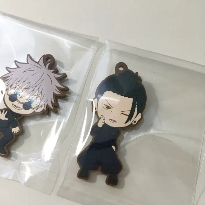 [BUNJANG] Jujutsu Kaisen Gojo &amp; Geto Ichiban Kuji Rubber Charm Keychain / 고죠게토)주술회전 쿠지 러버참 키링