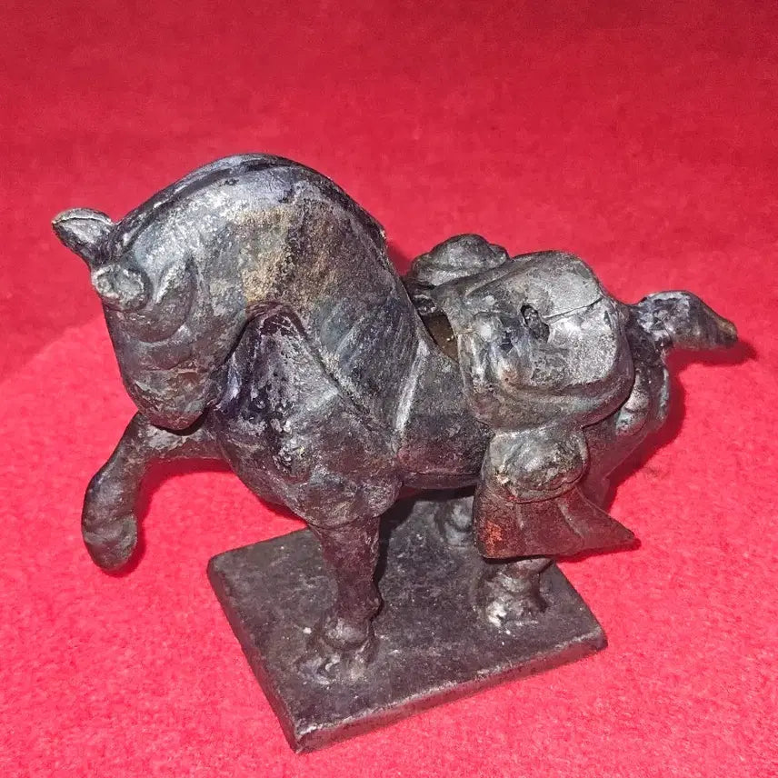 [BUNJANG] Vintage Cast Iron Horse Incense Holder Ornament / [묵직한 무쇠] 당삼채 풍 빈티지 말 향로 / 인센스 홀더 오너먼트 (9