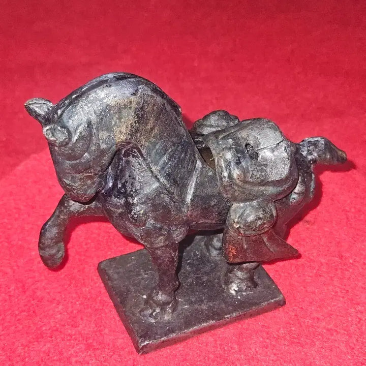 [BUNJANG] Vintage Cast Iron Horse Incense Holder Ornament / [묵직한 무쇠] 당삼채 풍 빈티지 말 향로 / 인센스 홀더 오너먼트 (9