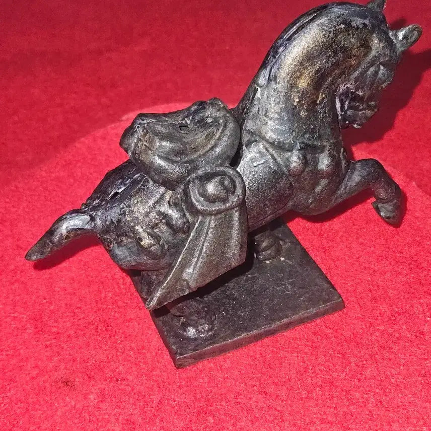 [BUNJANG] Vintage Cast Iron Horse Incense Holder Ornament / [묵직한 무쇠] 당삼채 풍 빈티지 말 향로 / 인센스 홀더 오너먼트 (9