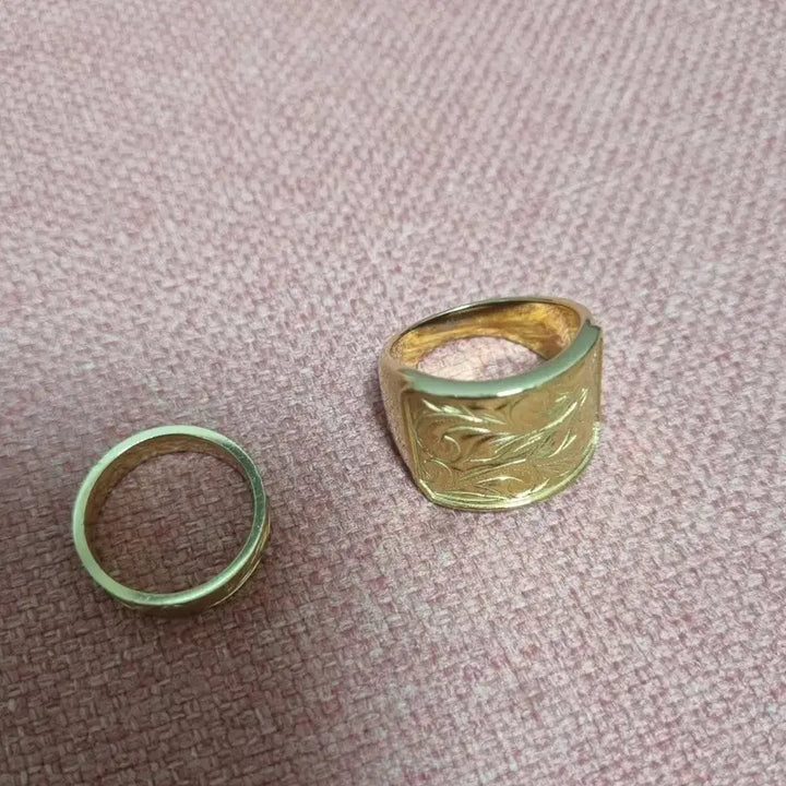 [BUNJANG] Titanium Ring Set / 반지2세트