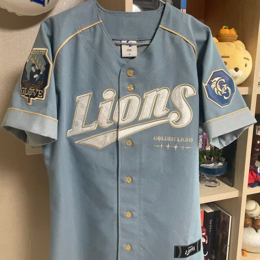 [BUNJANG] Samsung Lions Gu Ja-wook Golden Glove Jersey (Size S) / 삼성라이온즈 유니폼 구자욱 골든글러브s