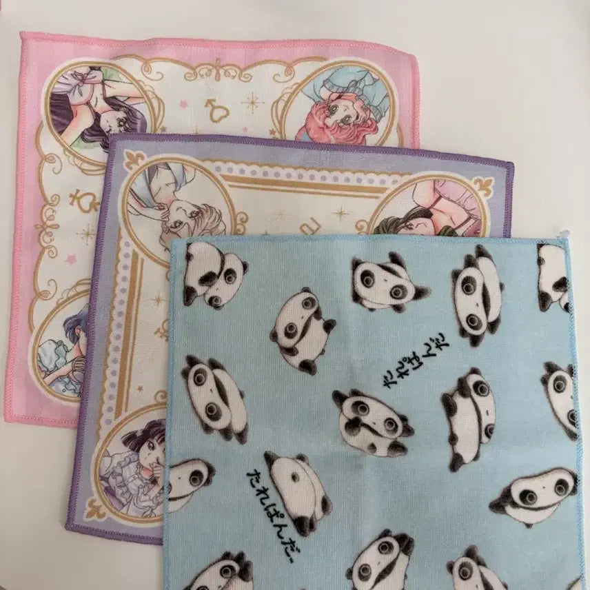[BUNJANG] Handkerchief Set (3 Types) / 손수건 3종 일괄판매
