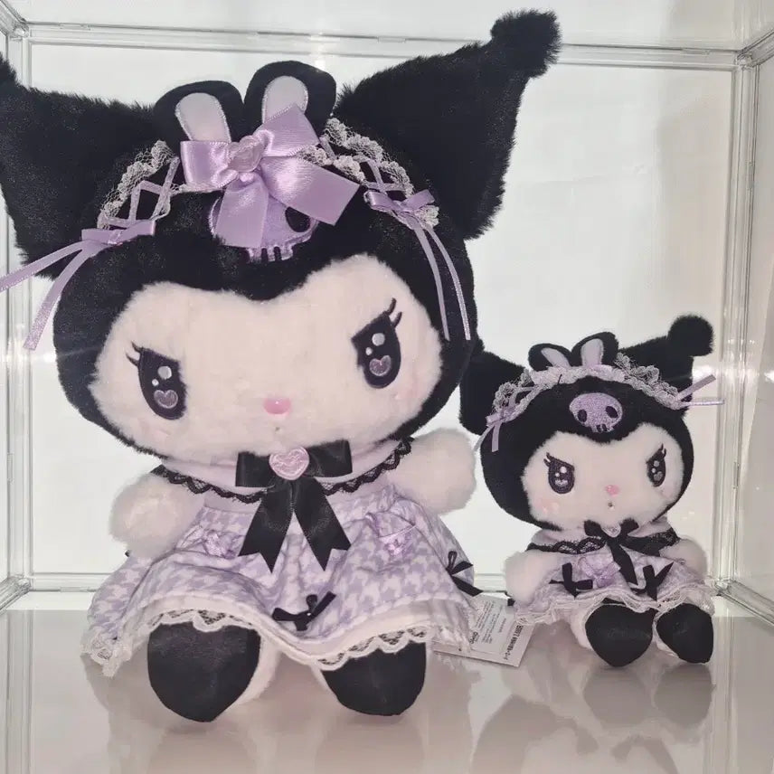 [BUNJANG] Kuromi Yumy Ribbon Plush &amp; Mascot Set / 쿠로미 유메리본 누이&amp;마스코트 세트 팝니다