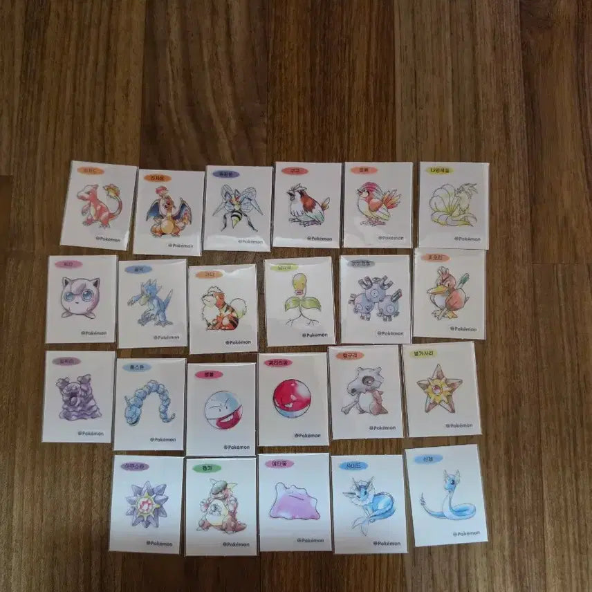 [BUNJANG] Pokemon 30th Anniversary Art Seal 23-Piece Bundle / 포켓몬 띠부씰 30주년 아트씰 23종 일괄판매합니다