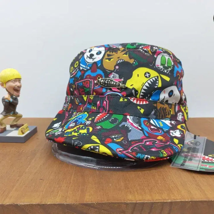 [BUNJANG] Hats On Elstinko Character Group Military Cap Multi / [새상품]햇츠온 엘스팅코 케릭터 단체모임 군모 멀티