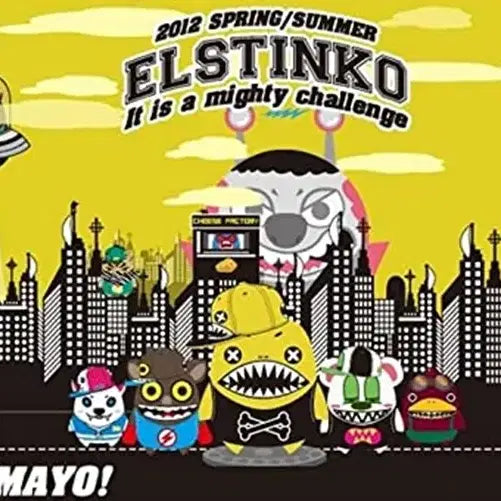 [BUNJANG] Hats On Elstinko Character Group Military Cap Multi / [새상품]햇츠온 엘스팅코 케릭터 단체모임 군모 멀티