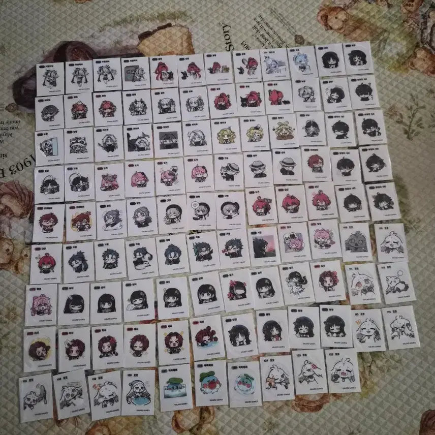 [BUNJANG] GS25 My Melo Bread Stickers Bundle Set (106 Types) / gs25에 나온 명조띠부씰 106종 일괄판매합니다