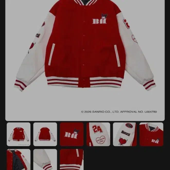 [SOLD OUT] 베이비몬스터 쿠로미 레드 자켓 바시티 판매합니다.