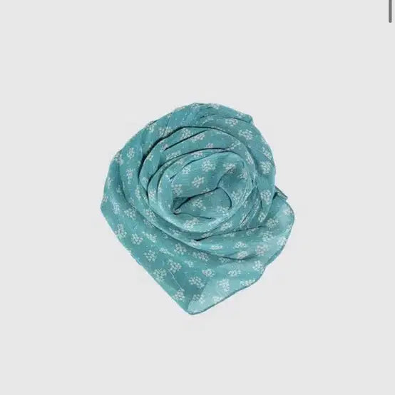 [BUNJANG] In and Yang Harmony Fruits Scarf Turquoise / 인앤양인하모니 후르츠 스카프 터콰이즈
