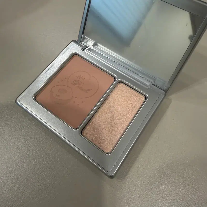 [BUNJANG] VDL Cheek Stain Blusher Dual 17 Mellow Scene with Dual Brush / [새상품] vdl 치크스테인 블러셔 듀얼 17 멜로우씬 + 듀얼 브러쉬
