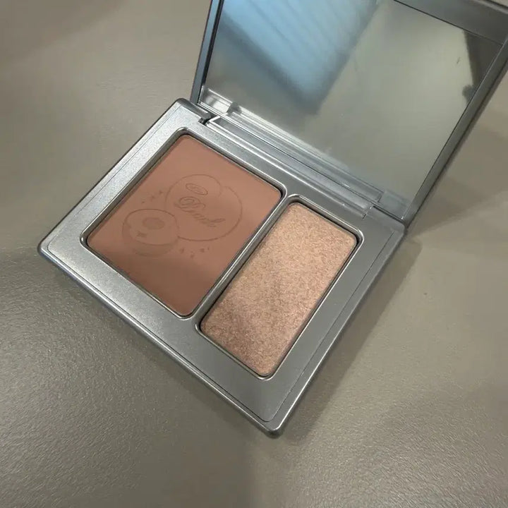 [BUNJANG] VDL Cheek Stain Blusher Dual 17 Mellow Scene with Dual Brush / [새상품] vdl 치크스테인 블러셔 듀얼 17 멜로우씬 + 듀얼 브러쉬