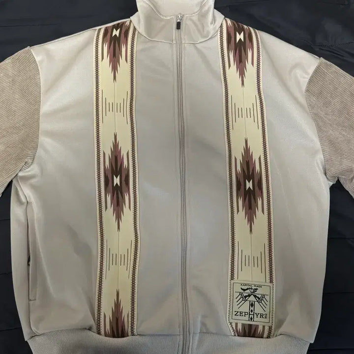 [BUNJANG] Kapital Smooth Jersey Coach &amp; Zephyr Track Jacket Beige / 캐피탈 스무스 저지 코치 &amp; 제피르 트랙 자켓 베이지